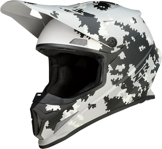 Z1R, Z1R Rise Helmet - Digi Camo Gray 2XL - Injection Molded Polycarbonate Shell with Advanced Ventilation