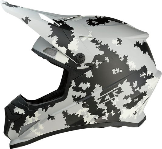 Z1R, Z1R Rise Helmet - Digi Camo Gray 2XL - Injection Molded Polycarbonate Shell with Advanced Ventilation