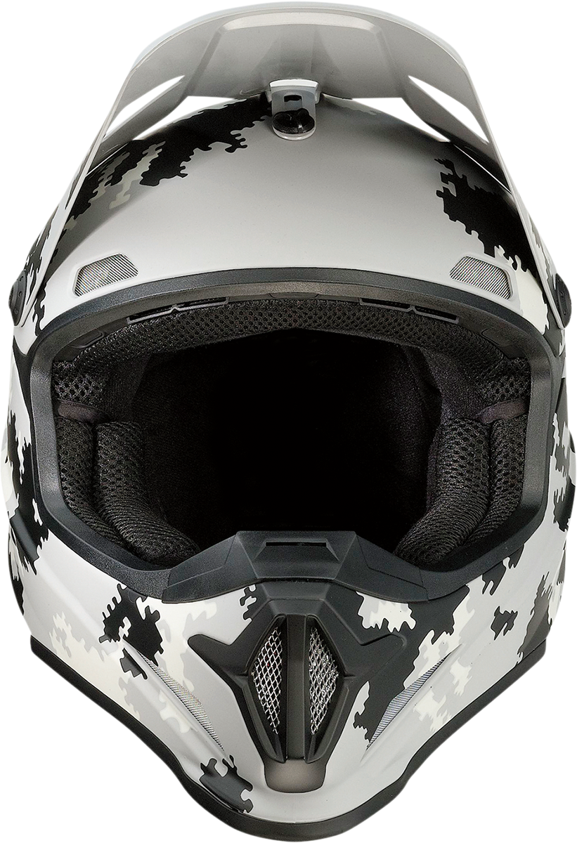 Z1R, Z1R Rise Helmet - Digi Camo Gray 2XL - Injection Molded Polycarbonate Shell with Advanced Ventilation