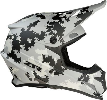 Z1R, Z1R Rise Helmet - Digi Camo Gray 2XL - Injection Molded Polycarbonate Shell with Advanced Ventilation