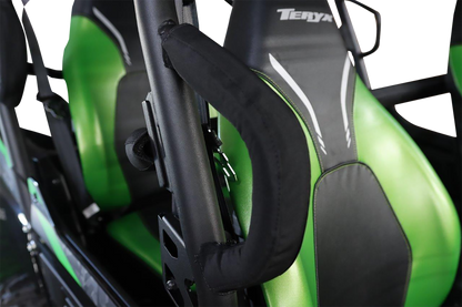 Moose Offroad KT4SBRG-11 sidebar pads and grab handles attached to steel pipes for off-road vehicle protection and convenience