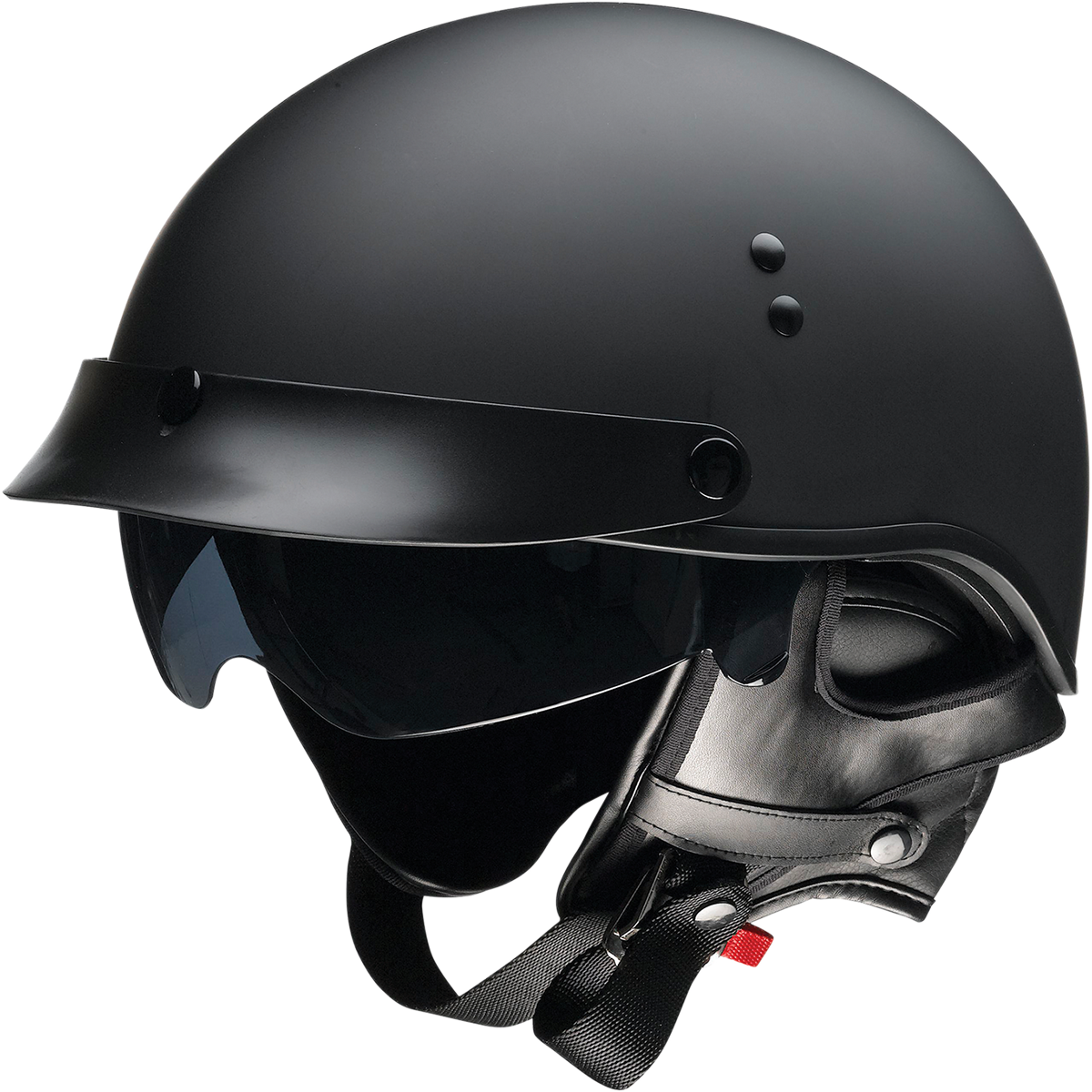 Z1R Vagrant NC helmet in flat black, small size, with matte finish and sleek aerodynamic design.