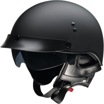 Z1R Vagrant NC helmet in flat black, small size, with matte finish and sleek aerodynamic design.