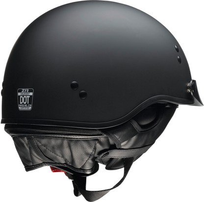Z1R Vagrant NC helmet in flat black, small size, featuring sleek aerodynamic design and matte black finish.
