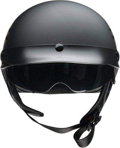 Z1R Vagrant NC helmet in flat black, small size, featuring sleek aerodynamic design and matte finish.