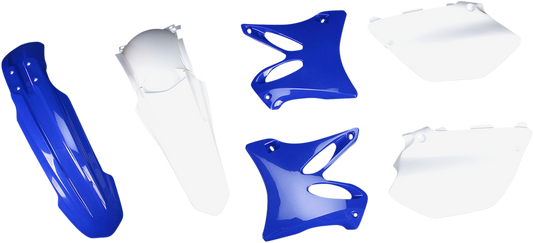 Acerbis standard replacement body kit for OEM '13 motorcycle, featuring black plastic panels and mounting components.