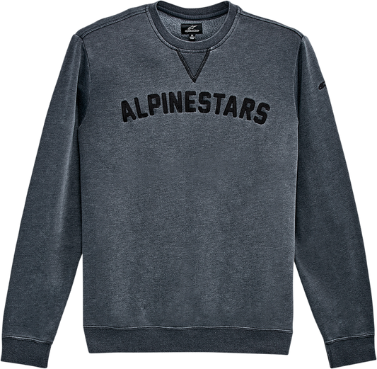 Alpinestars Soph Crew Fleece in black, XL size, made of comfortable cotton-polyester blend, shown on a plain background.