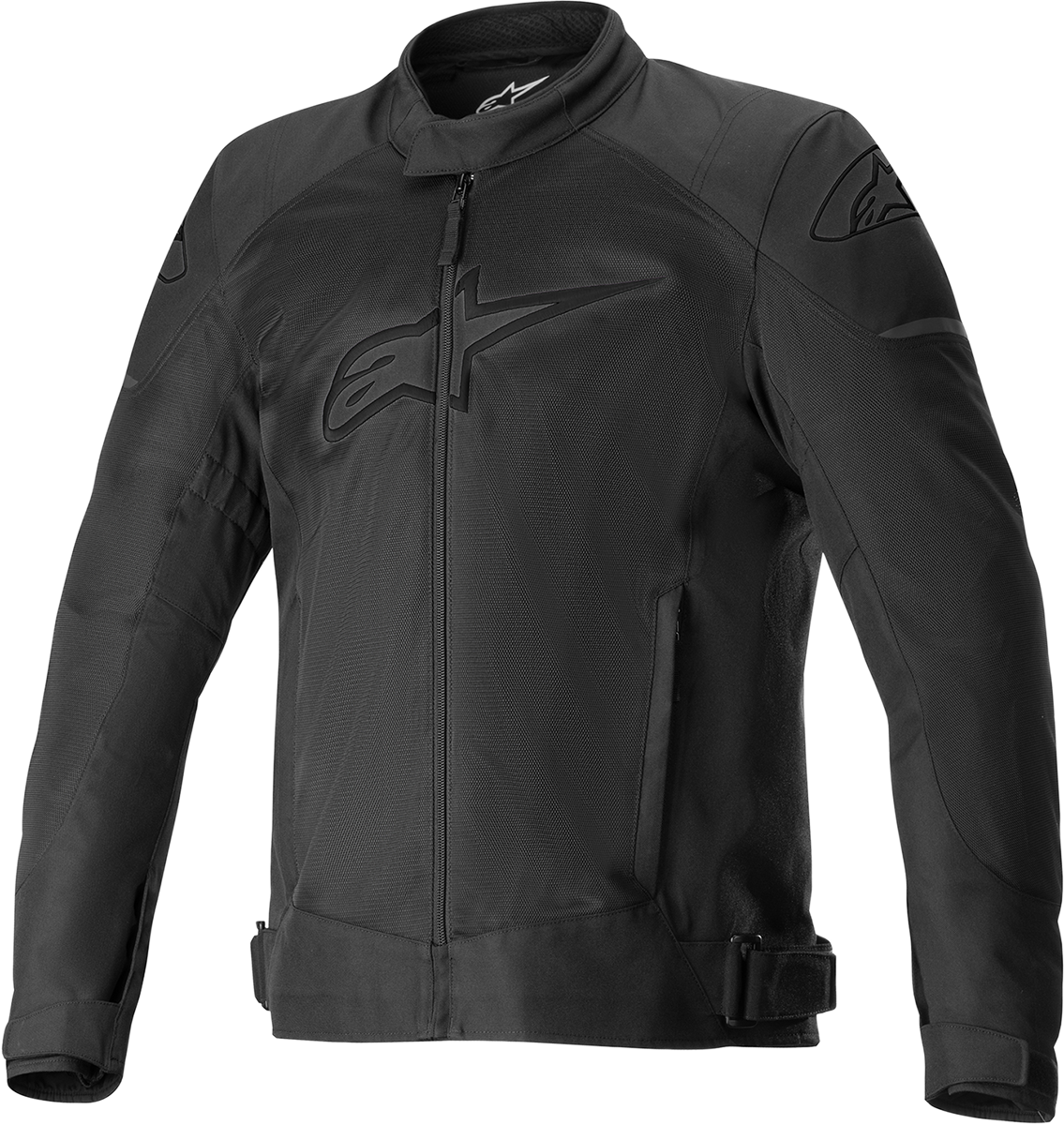 Alpinestars T SP X Superair motorcycle jacket in black, size large, with protective features and breathable textile design.