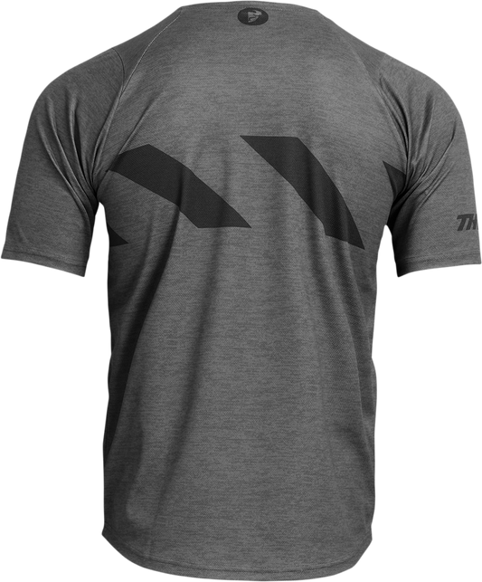 THOR, THOR Assist Hazard Short-Sleeve Jersey - Charcoal/Heather (Part No. 5020-0007)