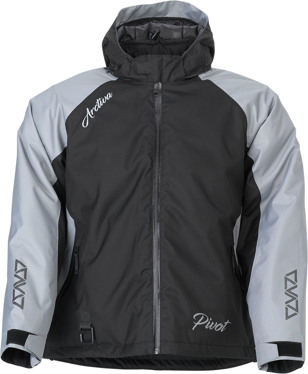 ARCTIVA Women's Pivot 5 Hooded Jacket - Waterproof Insulated Parka with Zip-Off Hood - Gray - XL 3121-0806