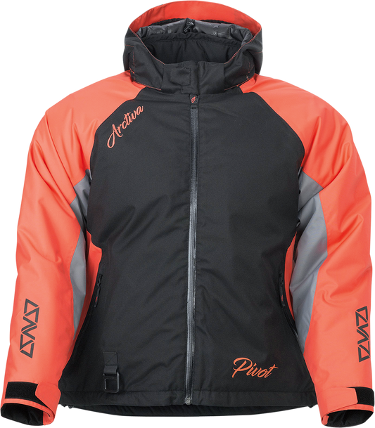 ARCTIVA Women's Pivot 5 Hooded Jacket - Coral - XL - Waterproof Insulated Outerwear