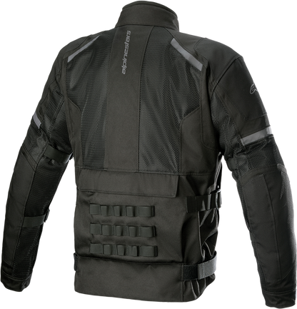 Alpinestars Crosshill WP Air motorcycle jacket in 2XL with drop liner system, featuring vented design and protective armor.