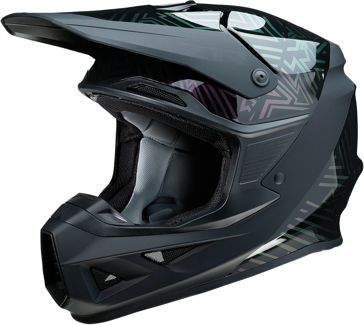 Z1R F.I. Helmet Lumen MIPS® Iridescent in XL size, shiny iridescent finish, with aerodynamic design and ventilation features.