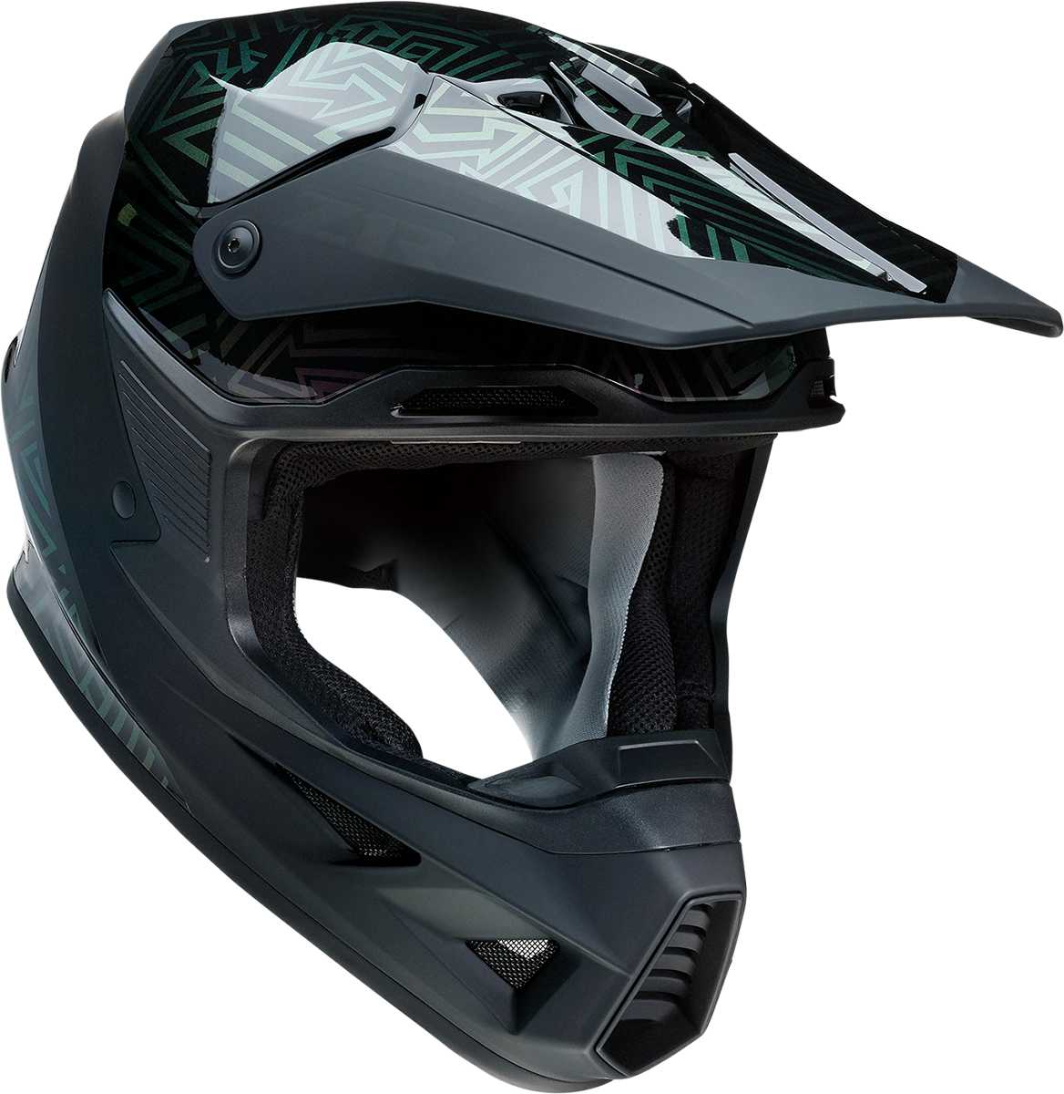 Z1R F.I. Helmet Lumen MIPS® Iridescent XL, motorcycle helmet with reflective iridescent finish and MIPS safety technology