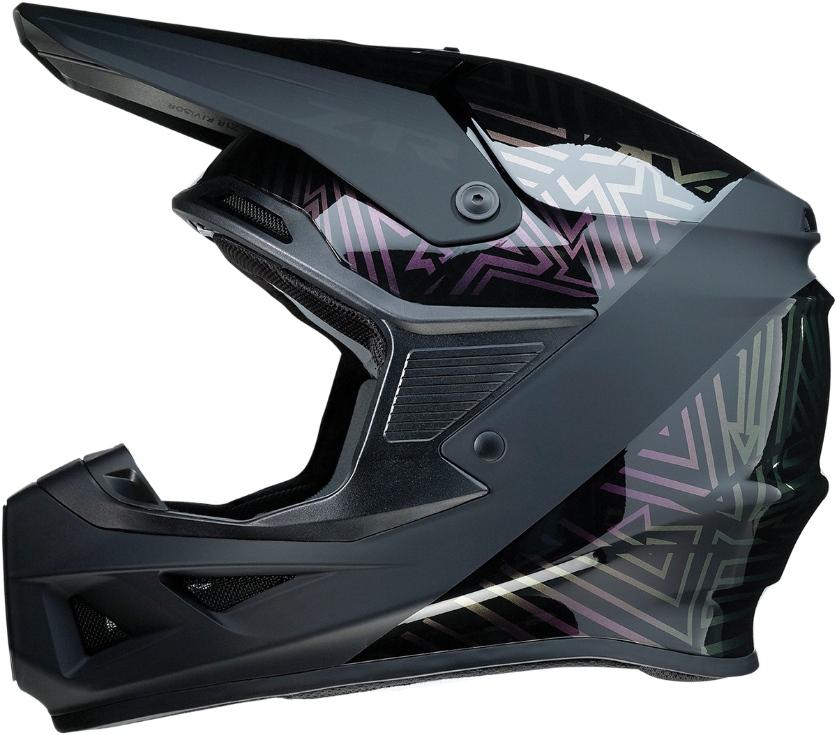 Z1R F.I. Helmet Lumen MIPS® Iridescent XL, motorcycle helmet with iridescent finish and safety MIPS® technology.