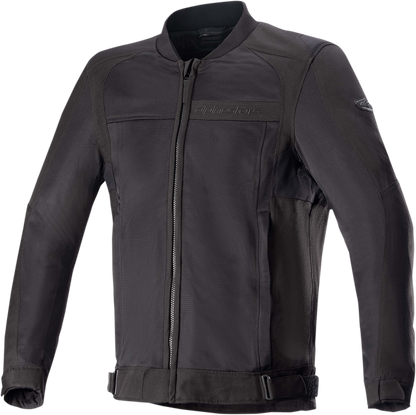 Alpinestars Luc v2 Air motorcycle jacket in black, size 3XL, featuring lightweight, breathable fabric and protective armor.