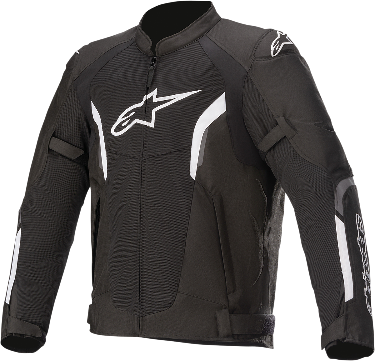 Alpinestars AST v2 Air Jacket in 3XL black and white with Tech-Air® 5 compatibility, featuring lightweight protective motorcycle gear.