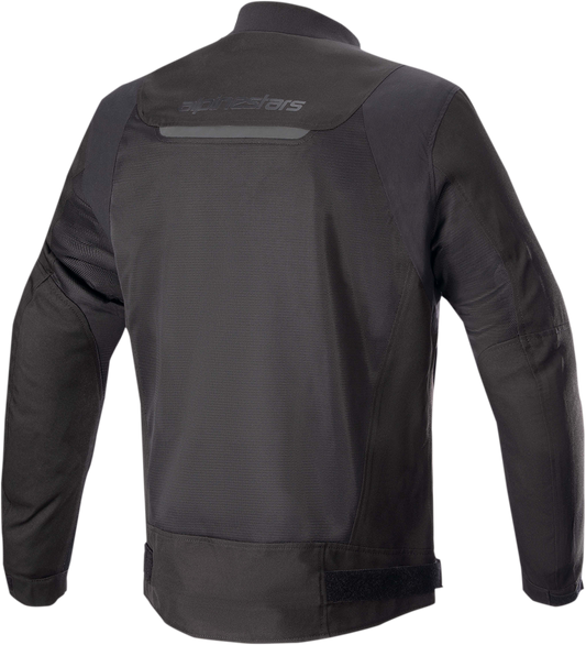 Alpinestars Luc V2 Air motorcycle jacket in black, featuring protective armor and ventilation for safety and comfort.