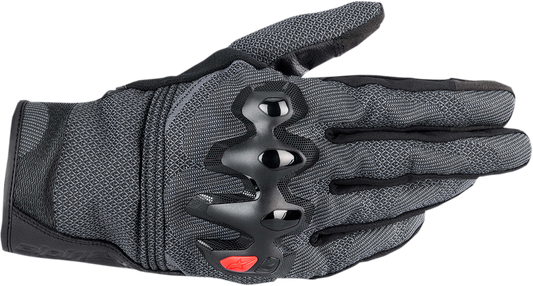 Alpinestars Morph Street gloves in black, showing the sleek design and protective features for motorcycle riding.
