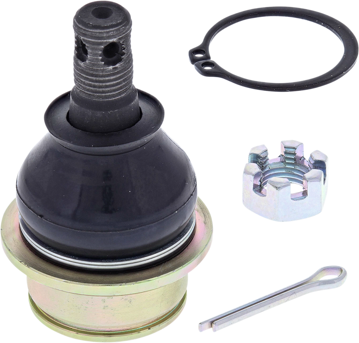 Moose Offroad upper and lower ball joint kit 42-1033-HP, automotive suspension components, metal parts with rubber boots.