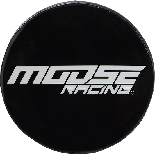 Black and white Moose Offroad Bar Stool Seat from Moose Racing X80-6020MRNU-A, showcasing durable offroad vehicle seating design.