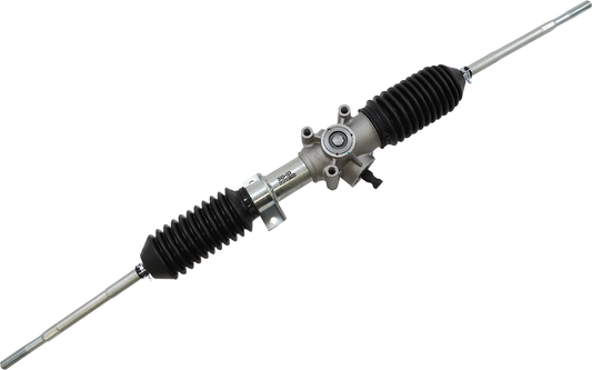 Moose Offroad steering rack 51-4016 for vehicle replacement, showing a black metal steering component with mounting points.
