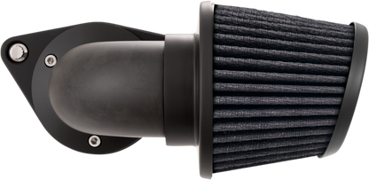 Vance & Hines VO2 Falcon Air Intake Kit in forged carbon fiber for motorcycle engine airflow enhancement.