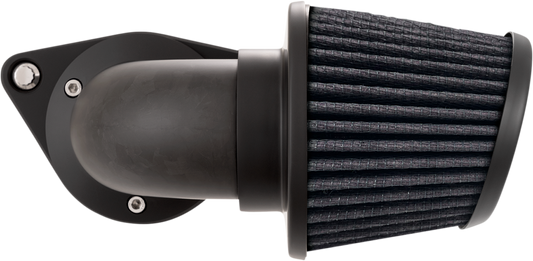 Vance & Hines VO2 Falcon Air Intake Kit in forged carbon fiber for motorcycle engine airflow enhancement.