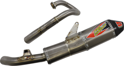 Pro Circuit Ti-6 Exhaust System for off-road and racing motorcycles, showcasing the lightweight titanium construction and polished finish.