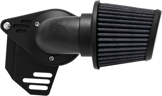 VANCE & HINES VO2 Falcon Air Intake Kit in forged carbon fiber, with sleek aerodynamic design and detailed branding visible.
