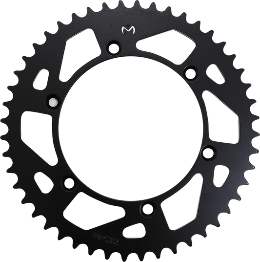 Moose Offroad steel rear sprocket with 48 teeth, designed for offroad motorcycles or bikes, featuring durable construction.