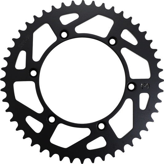 MOOSE OFFROAD 48-tooth rear sprocket for Yamaha motocross or off-road bikes, durable steel construction, detailed close-up image.