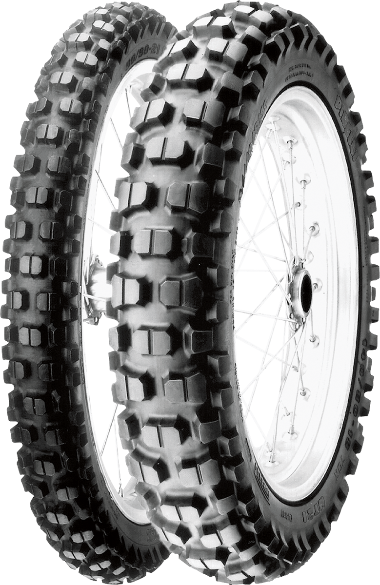 Pirelli MT 21™ Rallycross rear tire for dual-sport off-road motorcycles, 110/80-18 with rugged tread pattern for off-road performance