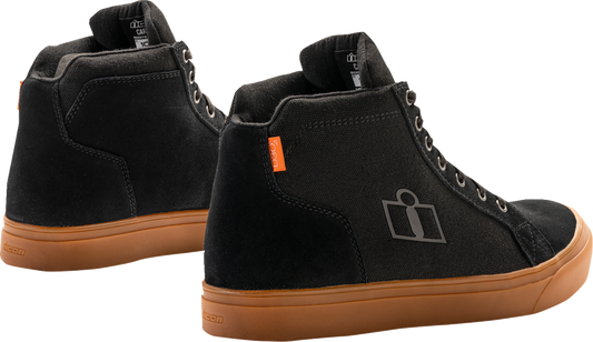 Bill's Exhausts ICON Carga CE™ Boots in black, US 14, featuring sturdy leather construction and ankle support.
