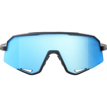 100%  Slendale Sunglasses - Matte Black - HiPER Blue  60057-00003 - Howling Moto