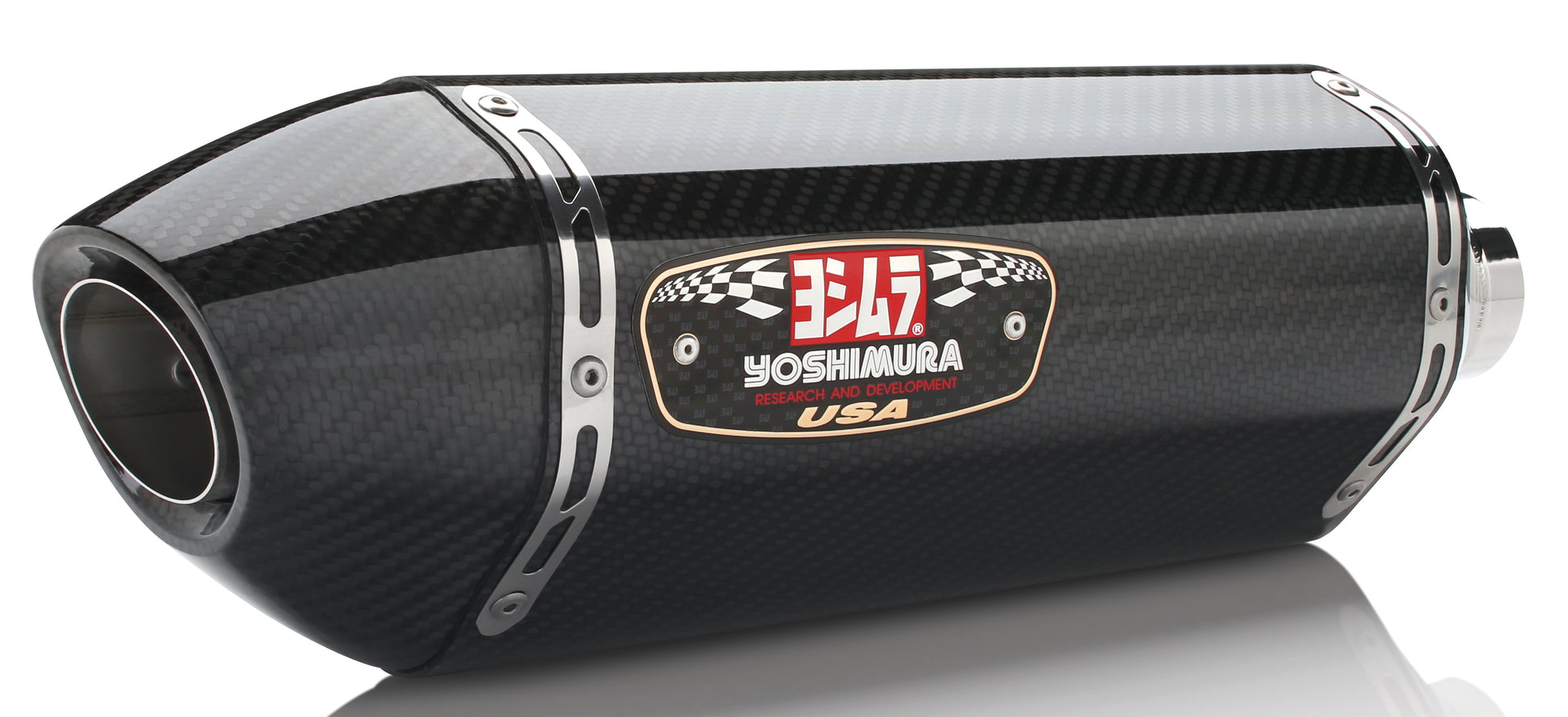 YOSHIMURA, Yoshimura Exhaust Race R 77 Slip-On SS CF Dual - Part 1414020220