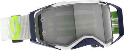Scott Prospect Light Sensitive Goggles in gray and yellow, designed for engine work, with adjustable strap and protective lenses.
