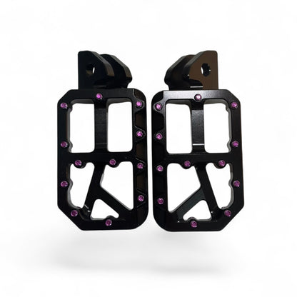 Black Wide Foot Pegs – Aluminum 7075 | Talaria, Surron, E-Ride Pro