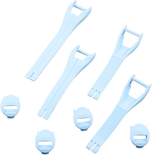 THOR, THOR Blitz XP MX Women's Boot Straps - Size 5-8, White, Part 3430-0874