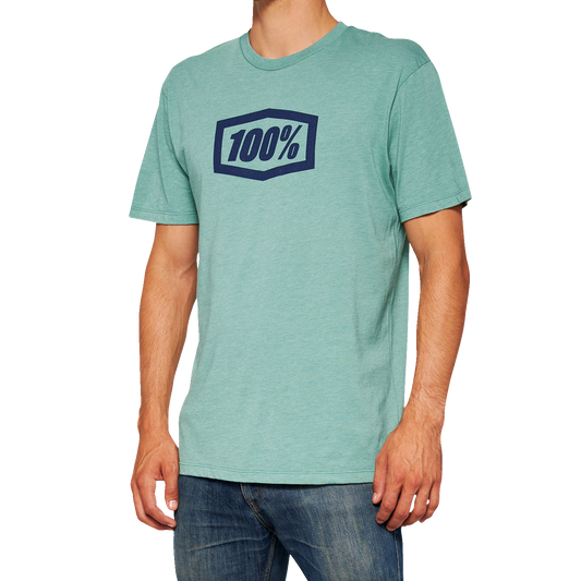 100% Icon T-Shirt - Blue - Medium 20000-00036 - Howling Moto