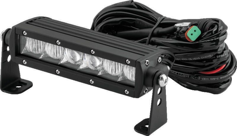 QuadBoss, QuadBoss 6.5-inch Single Row LED Light Bar - High-Intensity Combo Beam for Powersports Vehicles