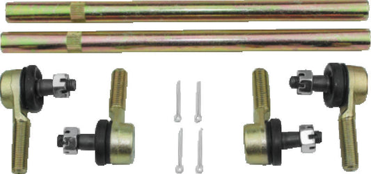 QuadBoss Can-Am DS 450 tie rod assembly upgrade kit part #414282, featuring durable metal components and adjustable design.