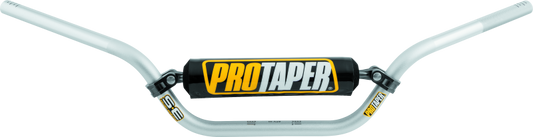 ProTaper SE ATV high handlebar in silver, with textured grips and clamp area, designed for off-road motorcycle handlebars.