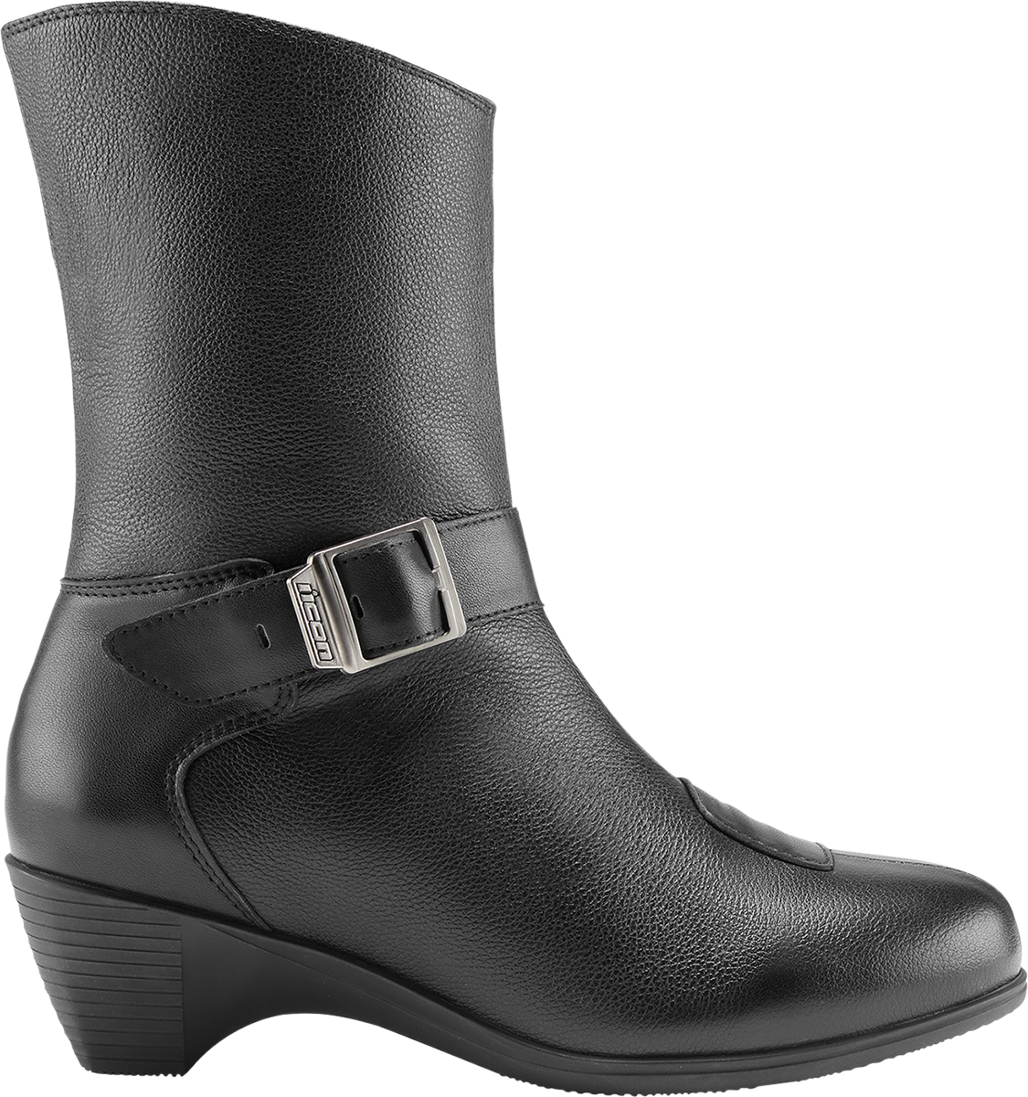 ICON Women's Tuscadero™ Black Boots in US size 9, showcasing stylish leather design and ankle-high silhouette.