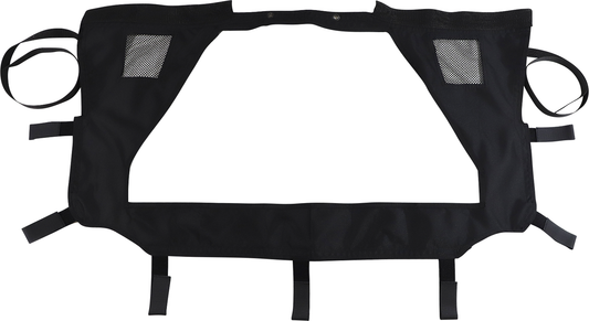 Moose Offroad rear windscreen for RZR Pro XP, model PROXPRW-11, showing clear, durable polycarbonate construction with mounting edges.