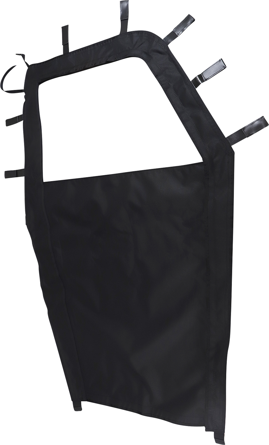 MOOSE OFFROAD Polaris Ranger mid-size side enclosure in black, with clear windows and durable fabric for off-road protection