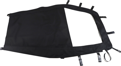 Moose Offroad Polaris Ranger mid-size side enclosure, PR15SE-11, showing clear view of durable fabric and secure zippers.