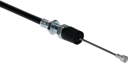 Black vinyl clutch cable for Honda motorcycles, MOOSE OFFROAD 45-2147, with detailed metal connectors and protective coating.