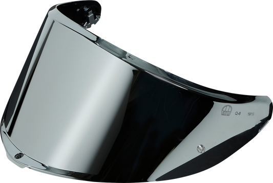 AGV Tourmodular helmet shield with Pinlock 120 MaxVision in iridium silver, designed for enhanced visibility and protection.