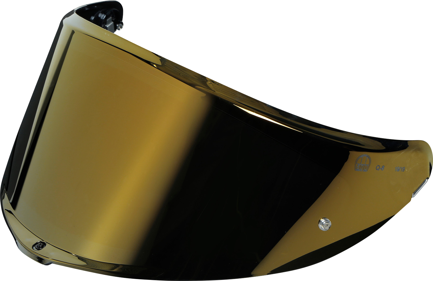 AGV Tourmodular helmet shield with Pinlock® 120 MaxVision™ in iridium gold, size XL-2XL, clear view for motorcycle riding.